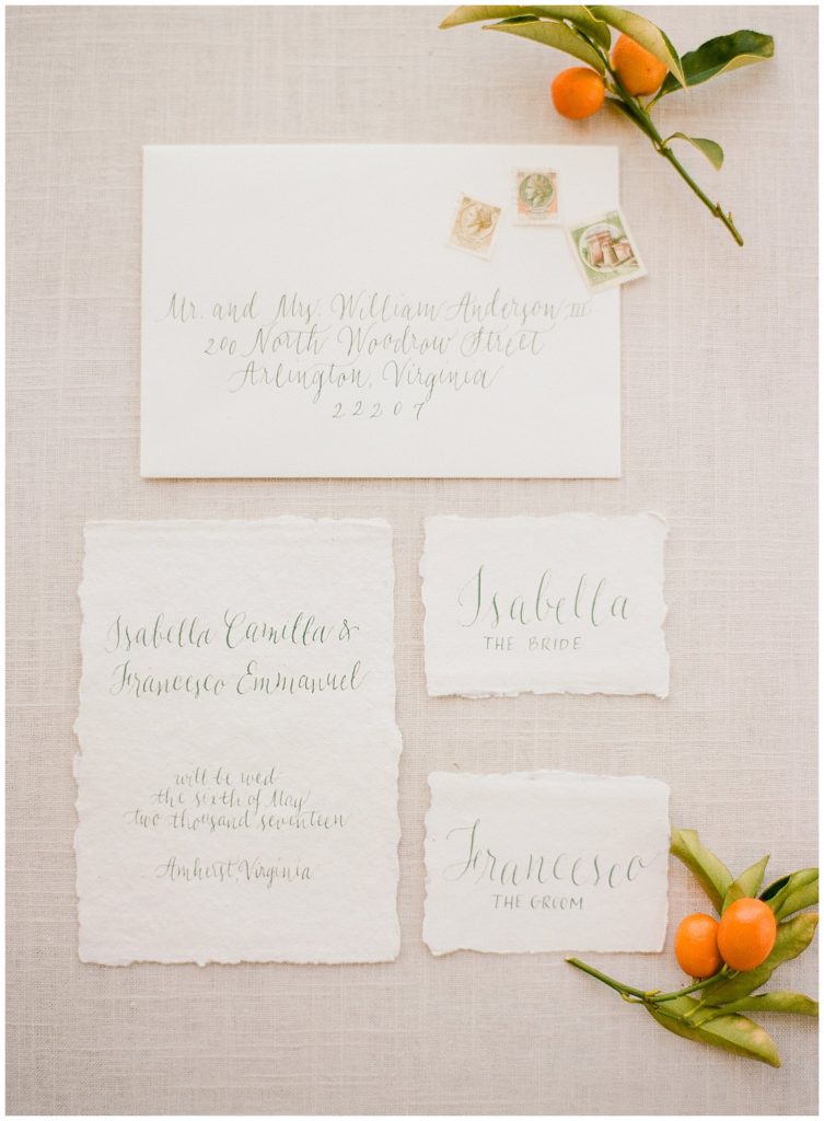 simple and minimalistic wedding invitations || The Ganeys