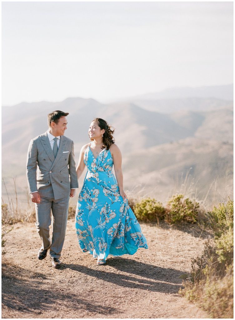 Gray and teal engagement outfits || The Ganeys