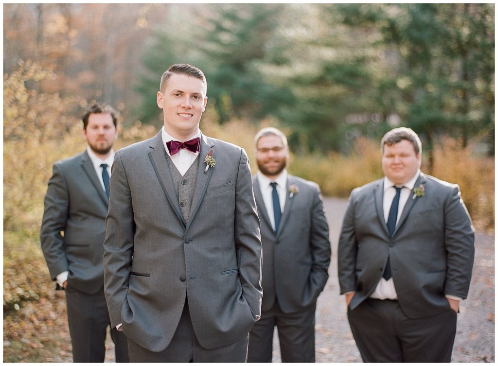 Gray groomsmen suits