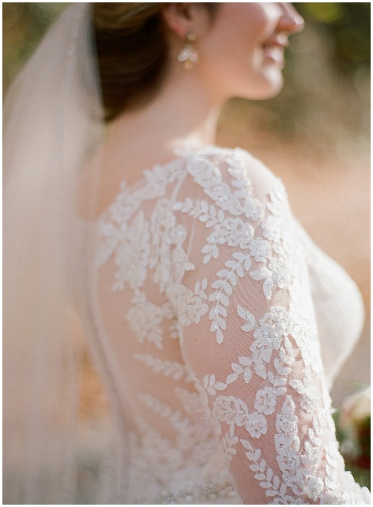 lace sleeved wedding dress || The Ganeys