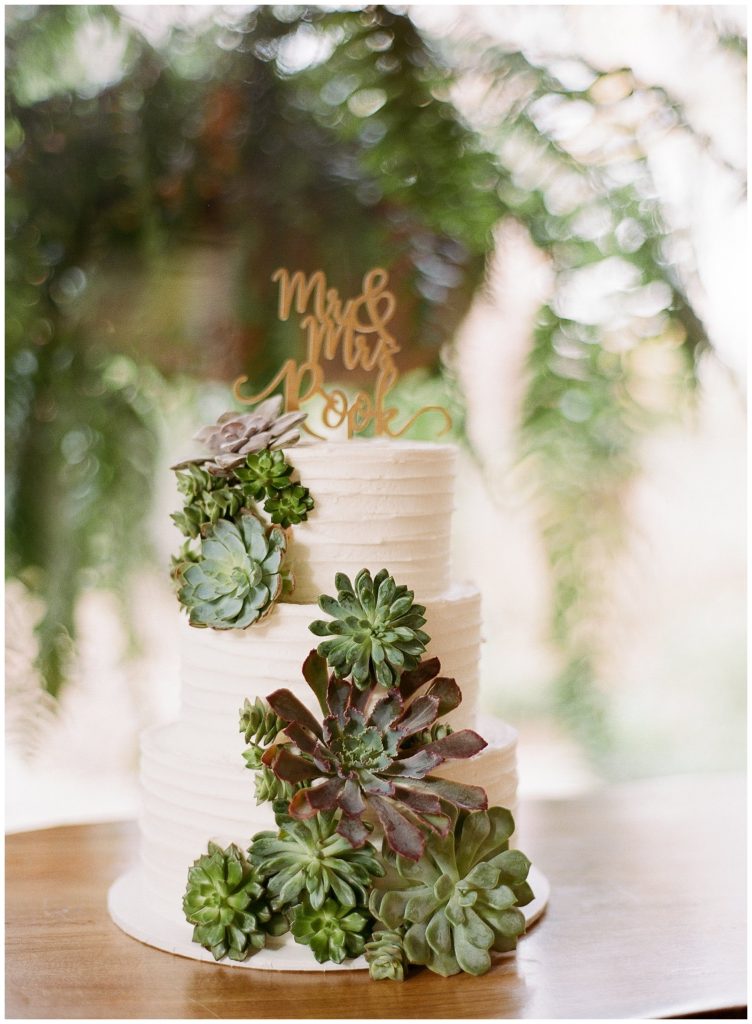 Succulent wedding cake || The Ganeys