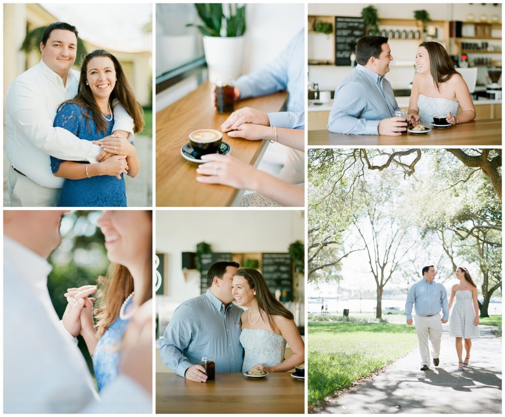 Coffee shop engagement session St Pete || The Ganeys