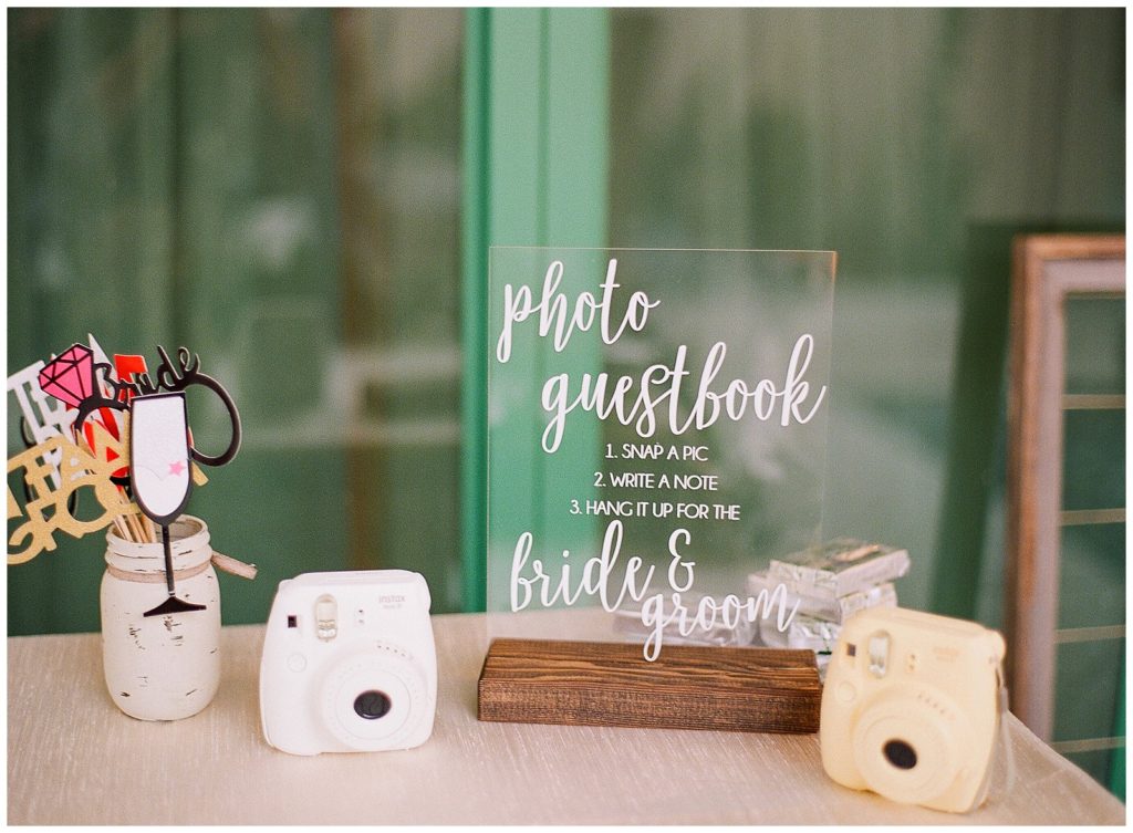 Polaroid guest book wedding