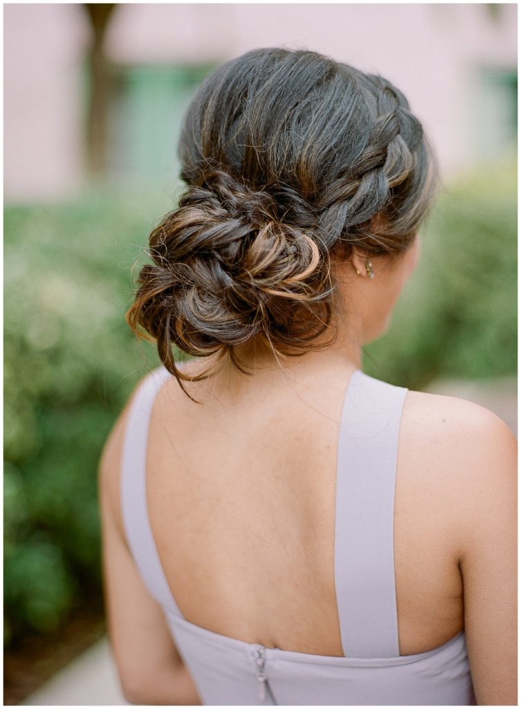 Bridesmaids hair style by Style Hair and Makeup #bridesmaids #hairstyle #updo || The Ganeys