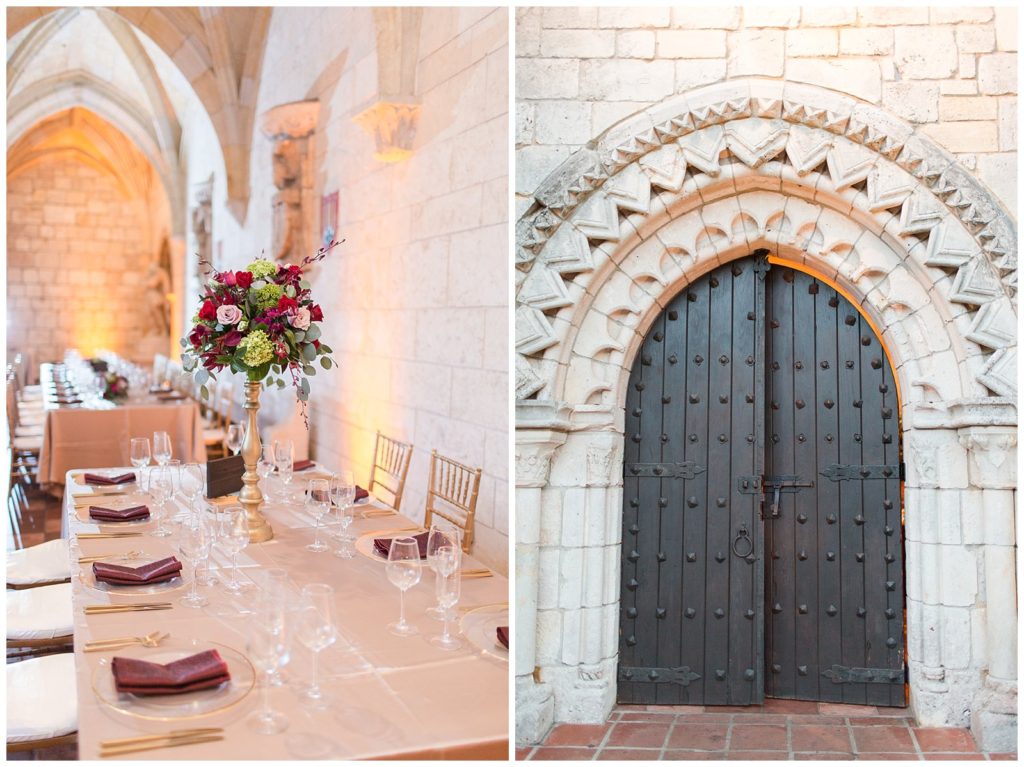 Ancient Spanish Monastery Wedding Reception