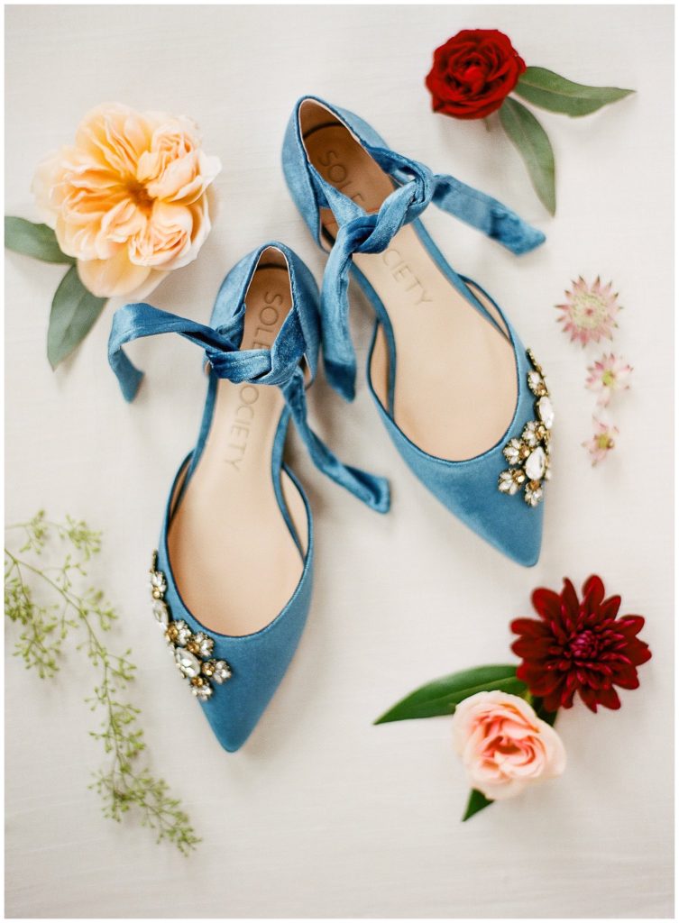 Sole society shoes something blue wedding flats || The Ganeys