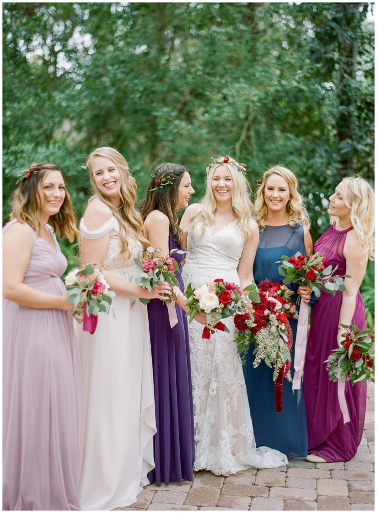 Mismatched bridesmaids dresses || The Ganeys