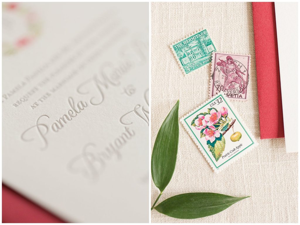 A&P Letterpress wedding invitations 