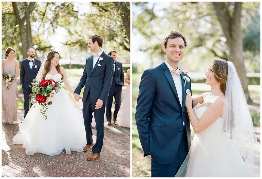 Red and blush wedding