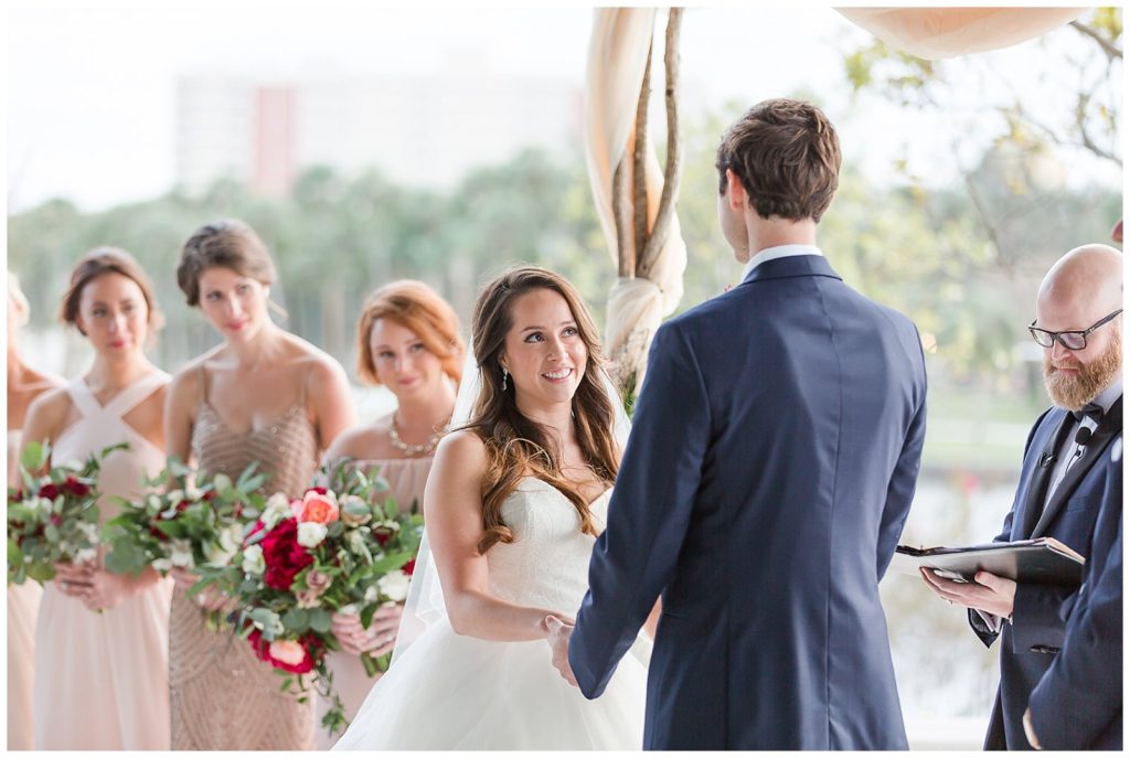 Wedding ceremony at Tampa Museum of Art
