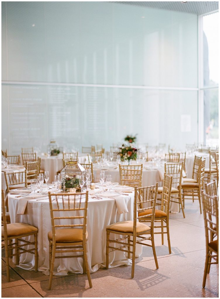 Tampa Museum of Art Wedding Reception by Bourbon and Blush Events, FH Weddings and Kate Ryan Linens || The Ganeys