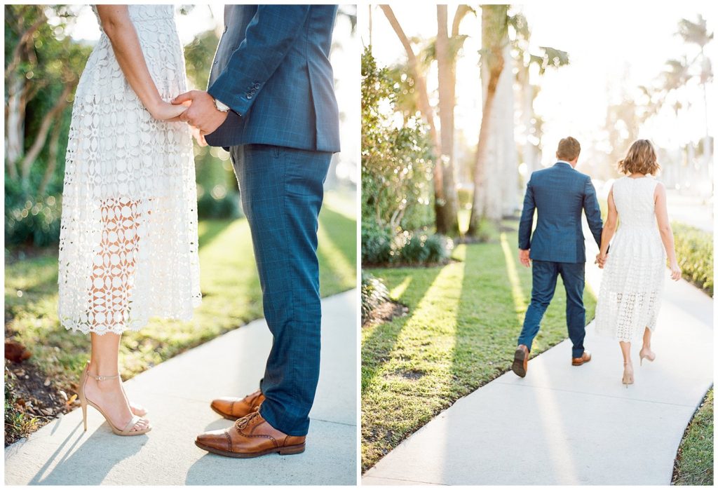 White Eyelet Dress for Engagement Photos from Rent the Runway || The Ganeys