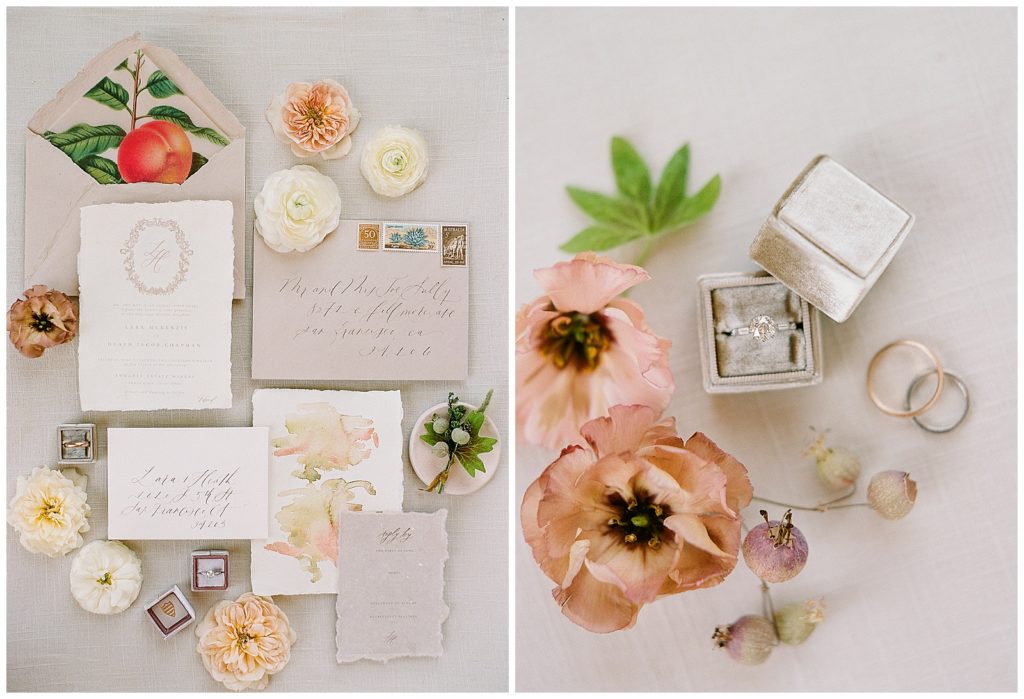 how to photograph a wedding invitaiton