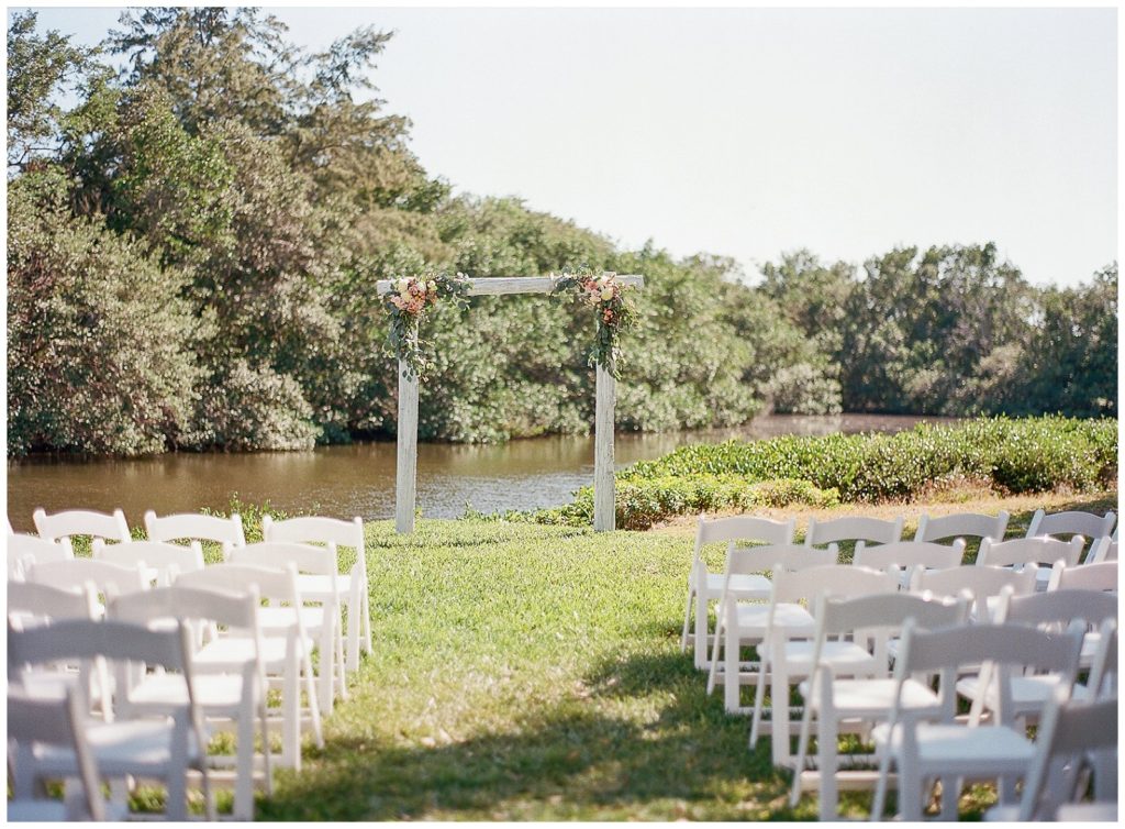 Backyard wedding in St. Petersburg Florida