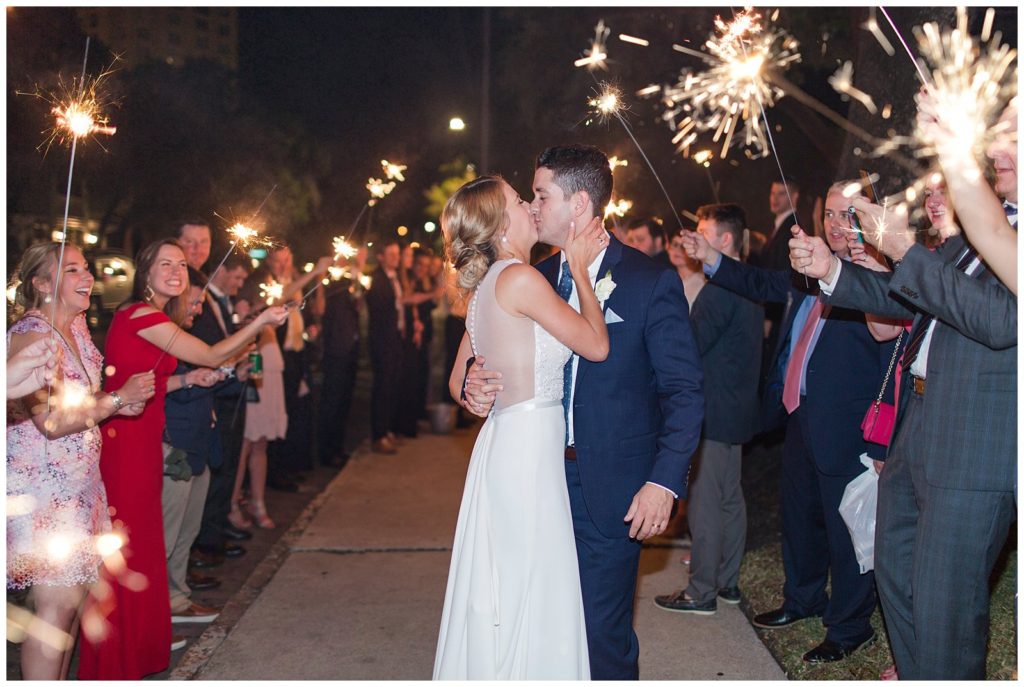 Sparkler exit at The Orlo in South Tampa