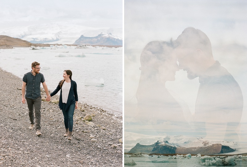Double exposure on Contax645 in Iceland