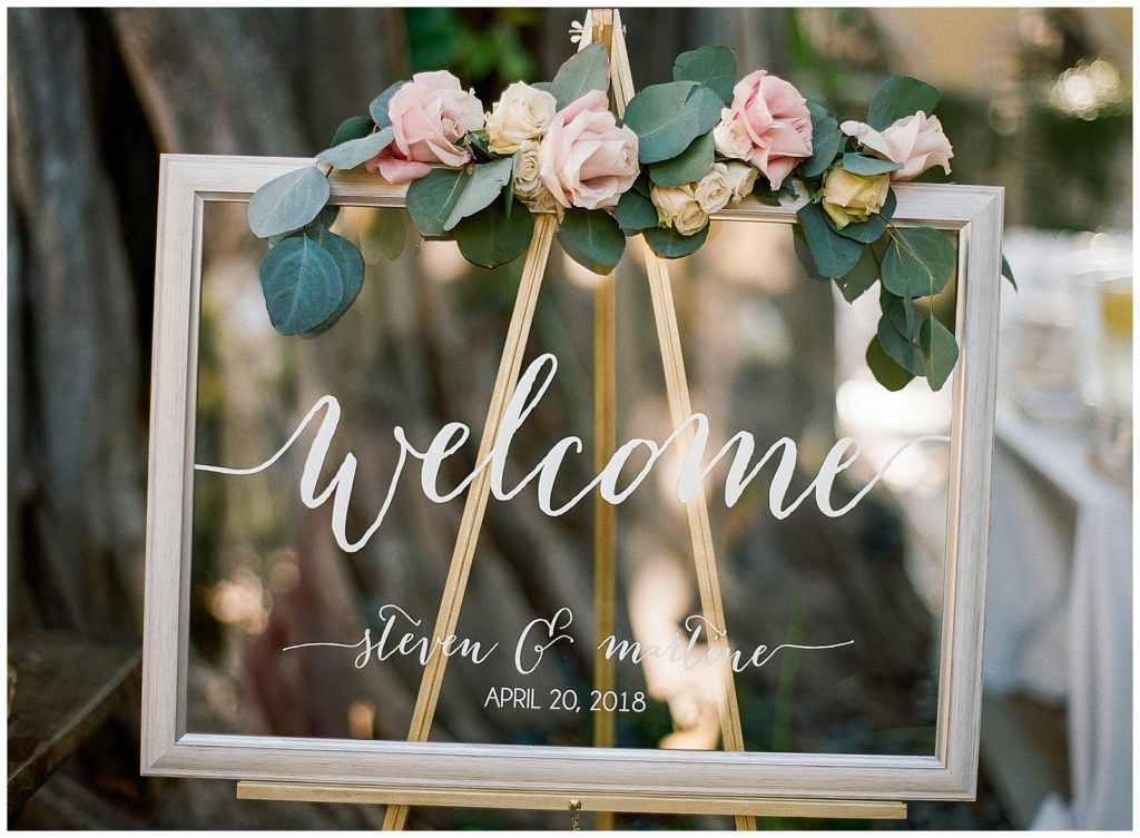 Wedding welcome sign from Etsy