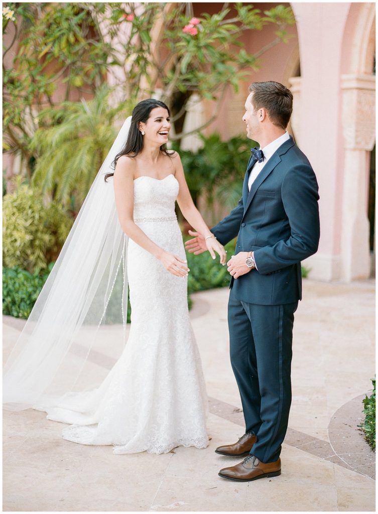 Wedding First Look at The Boca Raton Resort and Club || The Ganeys