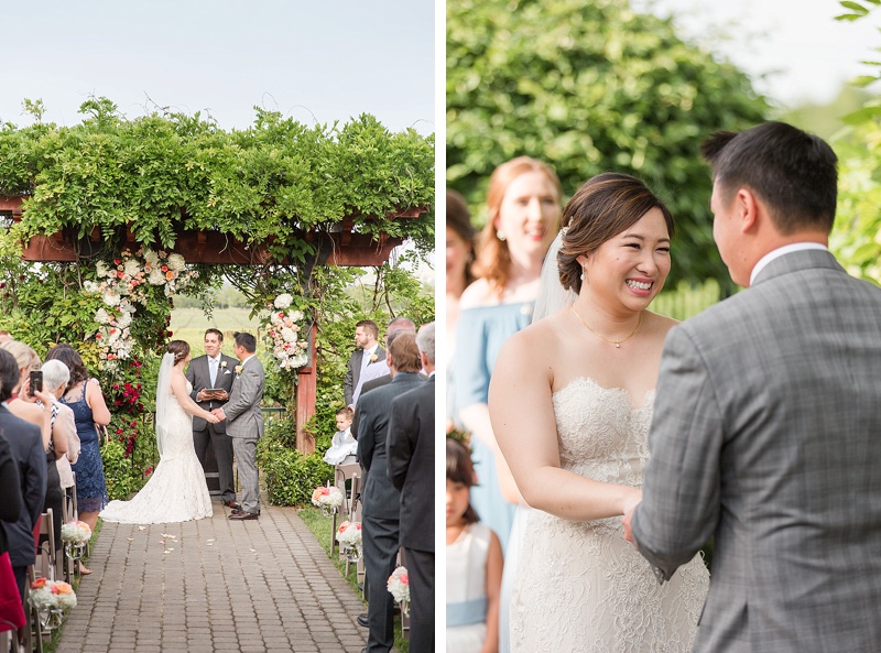 outdoor ceremony at The Palm Event Center