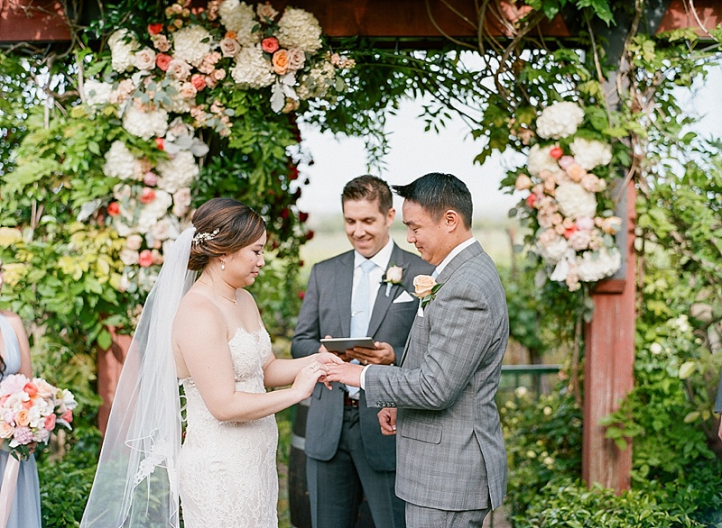 outdoor ceremony at The Palm Event Center