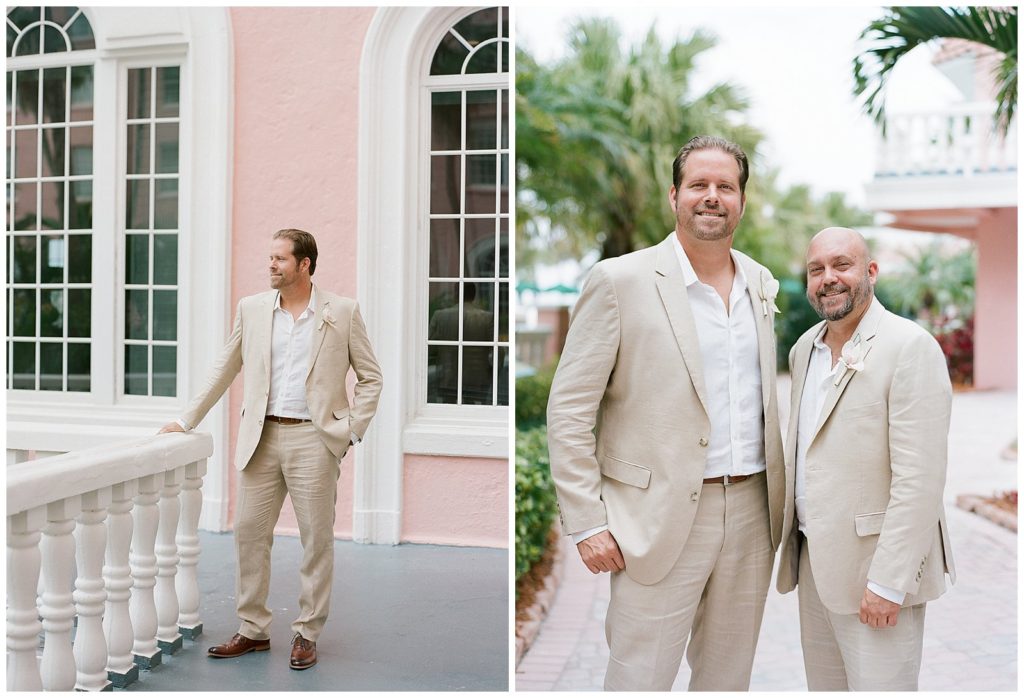 Groom portraits at The Don CeSar