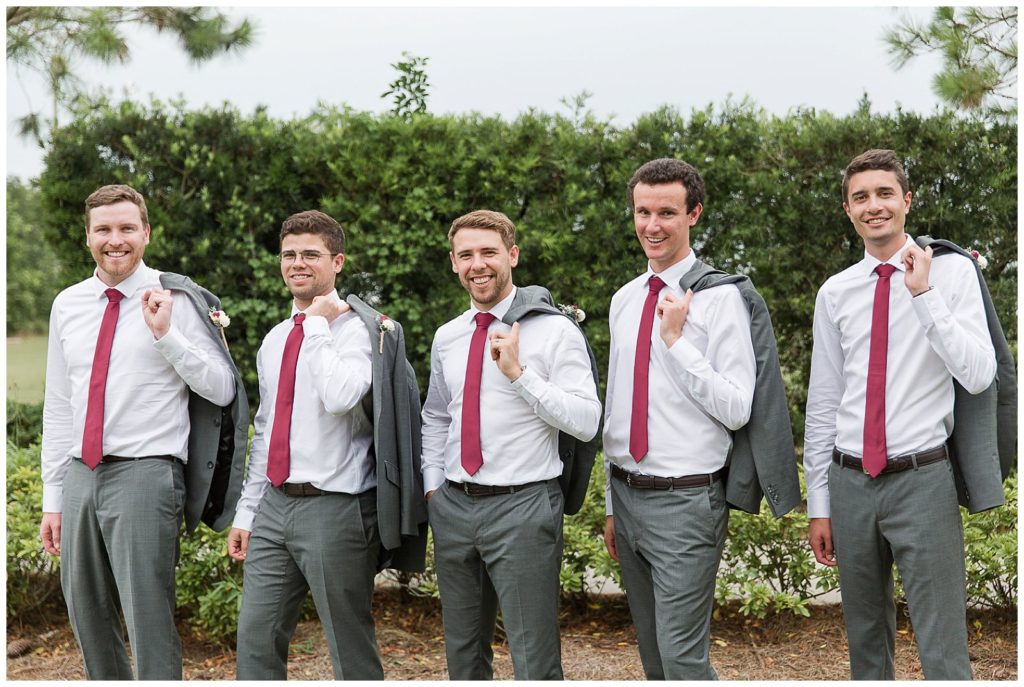 Gray groomsmen suits