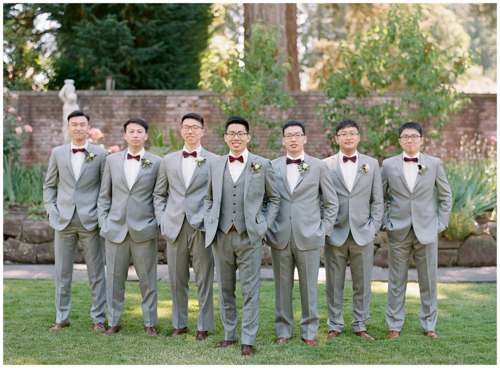 Suit Supply gray suits for groomsmen