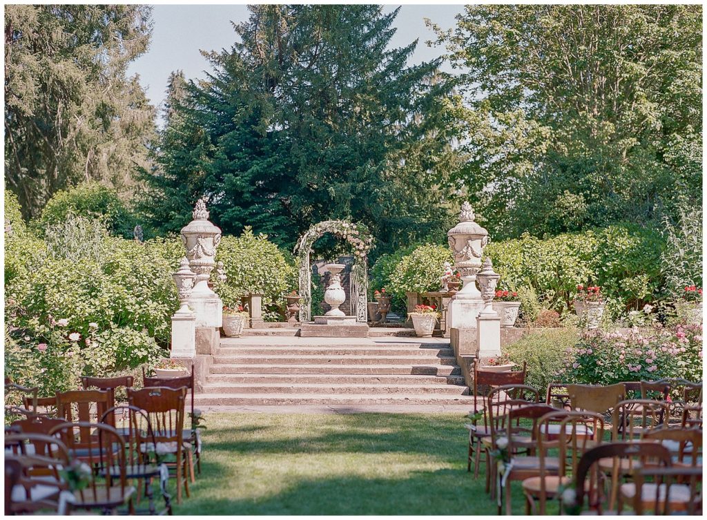 Wedding ceremony at Thornewood Castle