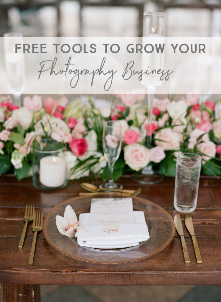 Free tools to help your photography business || The Ganeys