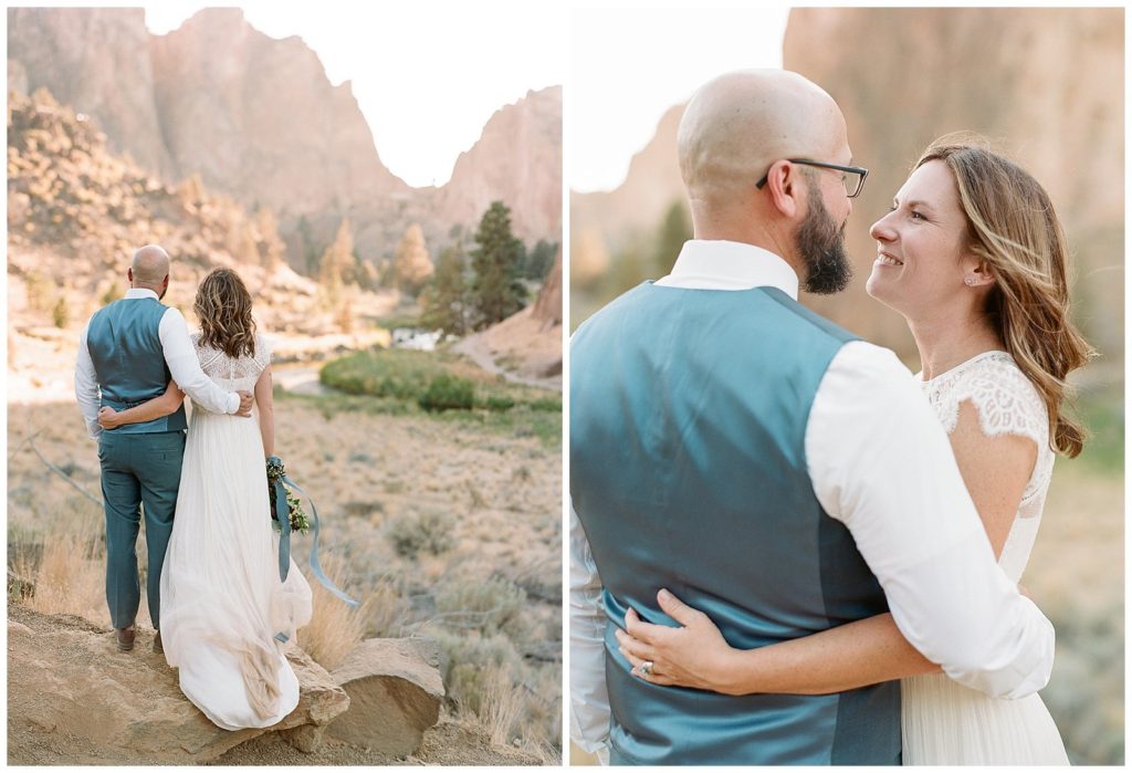 Oregon vow renewal at Smith Rock State Park
