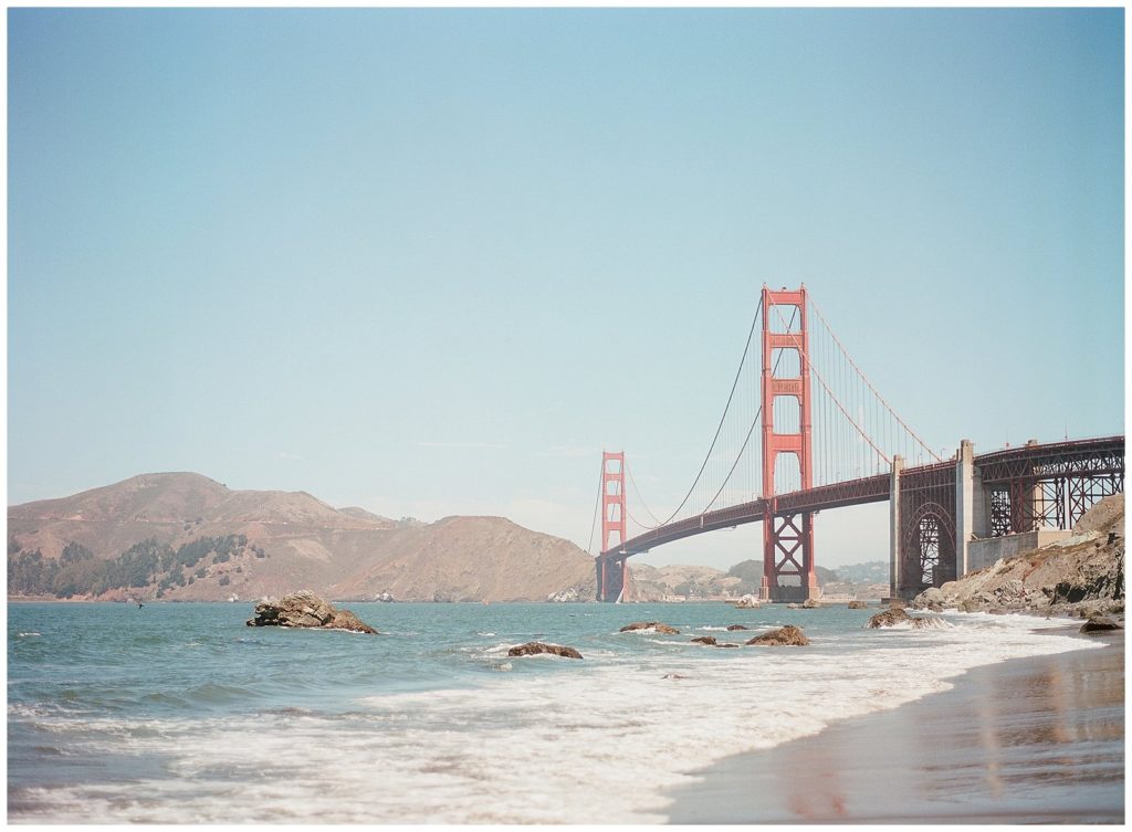 View of the Golden Gate Bridge from Marshall Beach