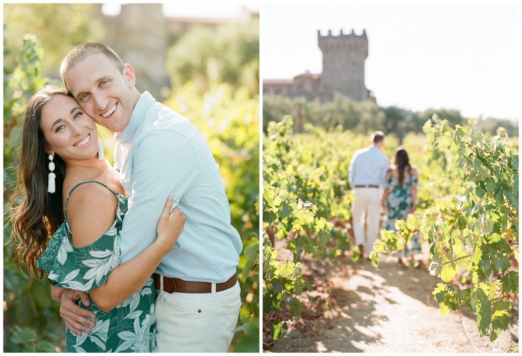 Engagement Photos at Castello di Amorosa 