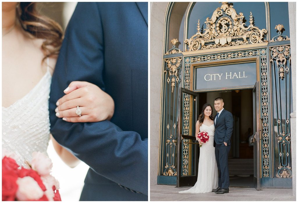 San Francisco City Hall Film wedding photographer