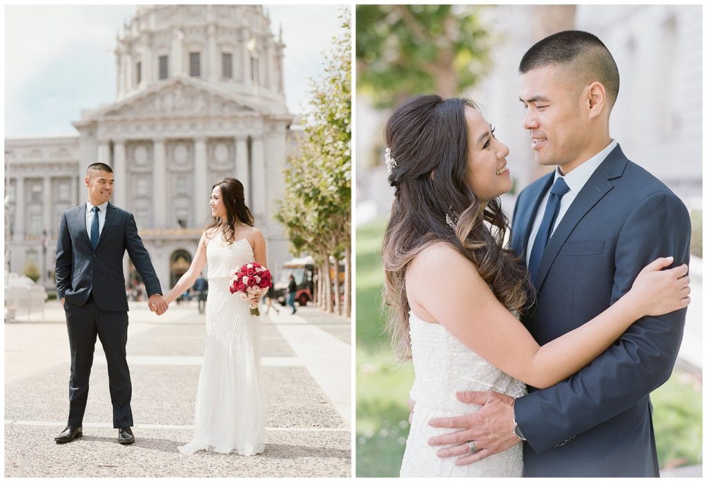 San Francisco City Hall Film wedding photos