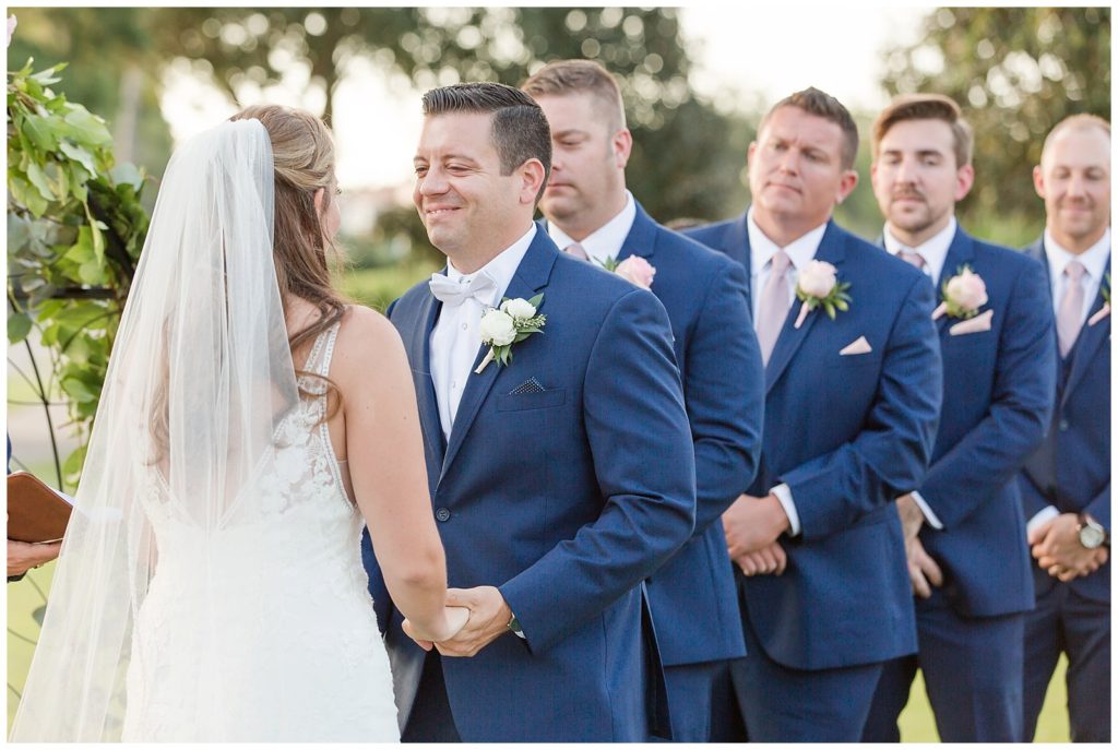 Wedding ceremony at Lake Nona Country Club