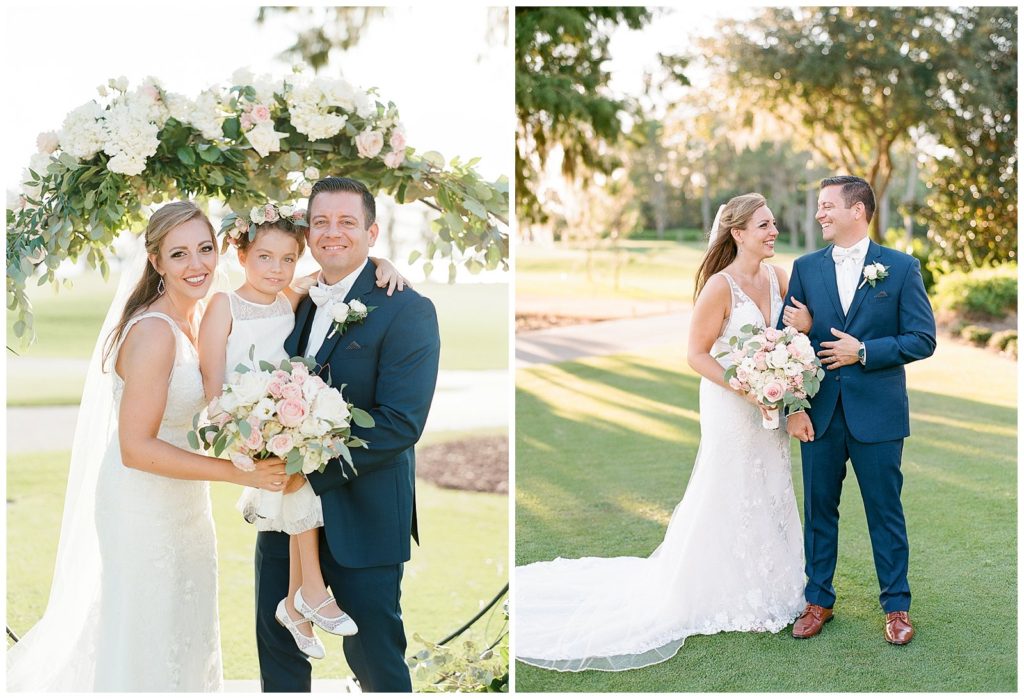 Orlando wedding at Lake Nona Country Club with Pronovias Gown from Calvet Couture Bridal