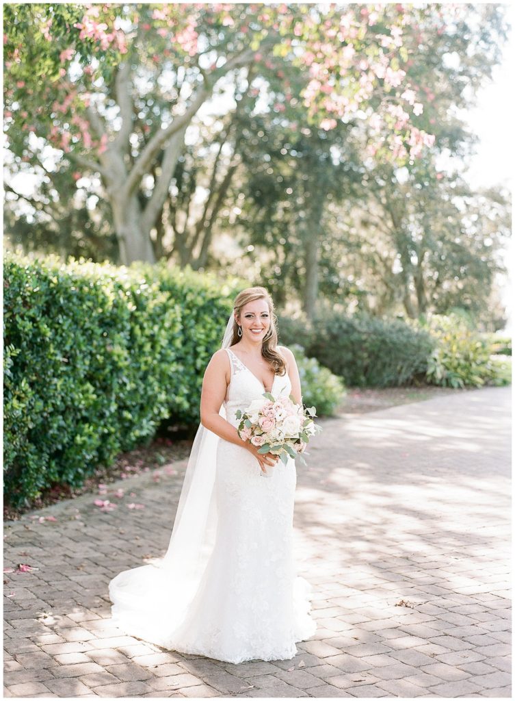 Bride at Lake Nona Country Club in Pronovias Gown from Calvet Couture Bridal Planned by Plan It Events || The Ganeys