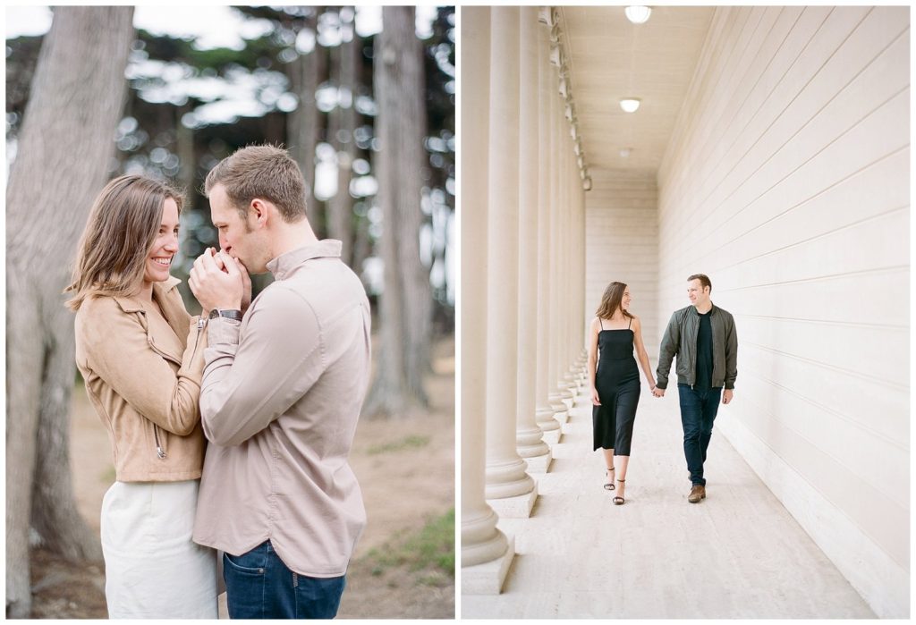 Engagement session at the Legion of Honor