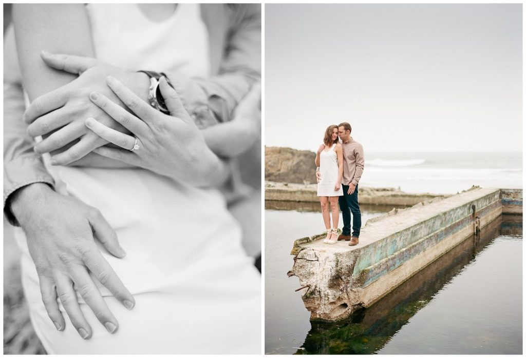 Engagement session at Sutro Baths