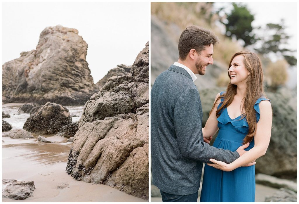 Engagement photos at Muir Beach