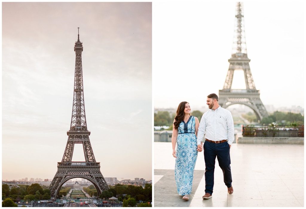 Eiffel Tower engagement photos