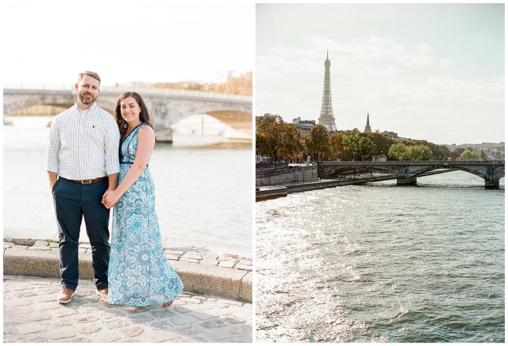 Eiffel tower engagement photos