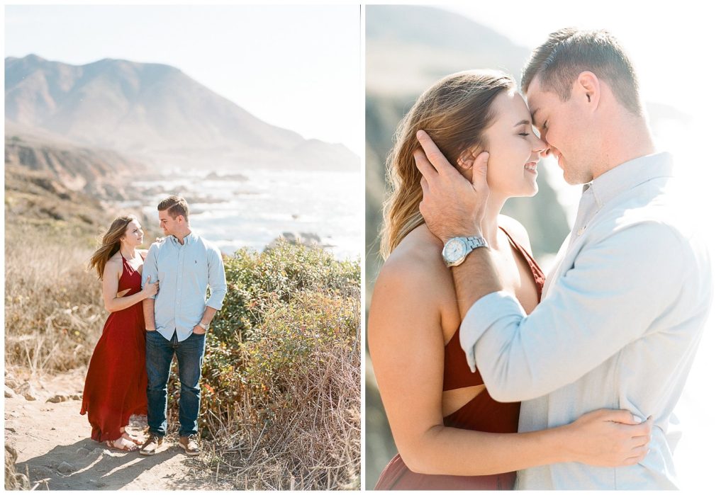 Engagement photos in Big Sur