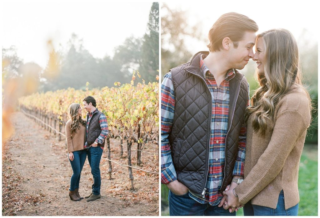 Fall engagement photos in Napa