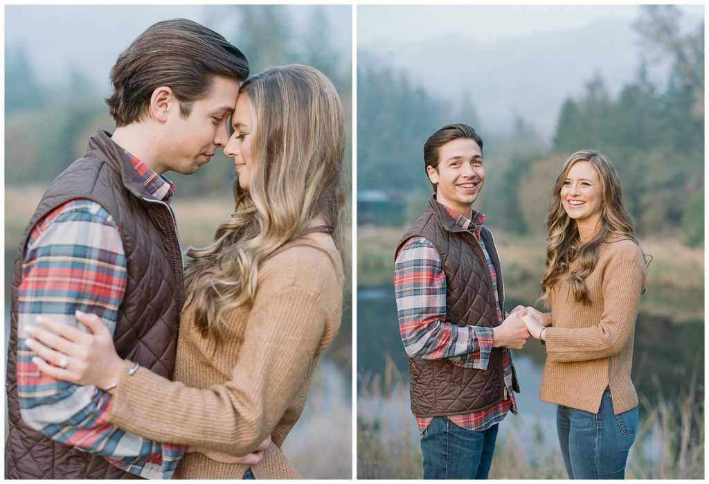Engagement photos at Calistoga Ranch