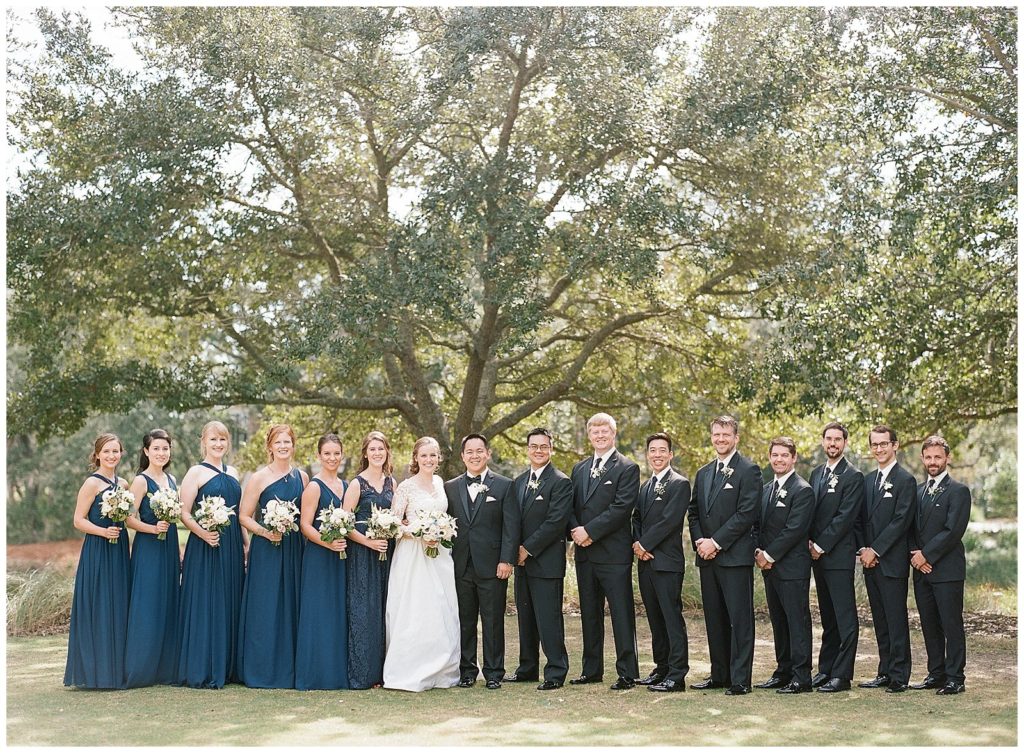 Wedding party at River Course Kiawah Island