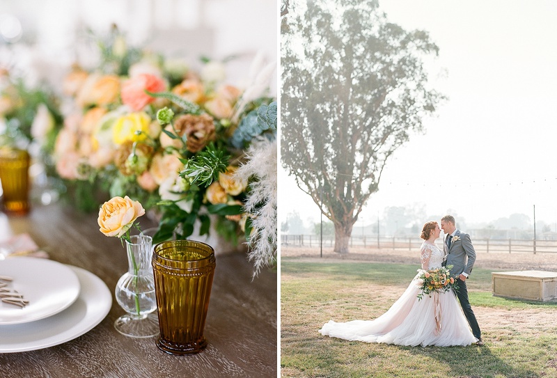 Pink and peach toned wedding at The Ranch at Birch Creek