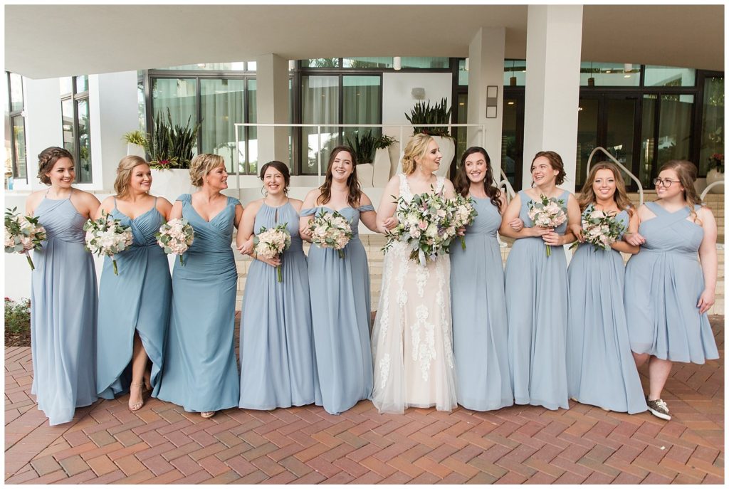 Light blue bridesmaids dresses 