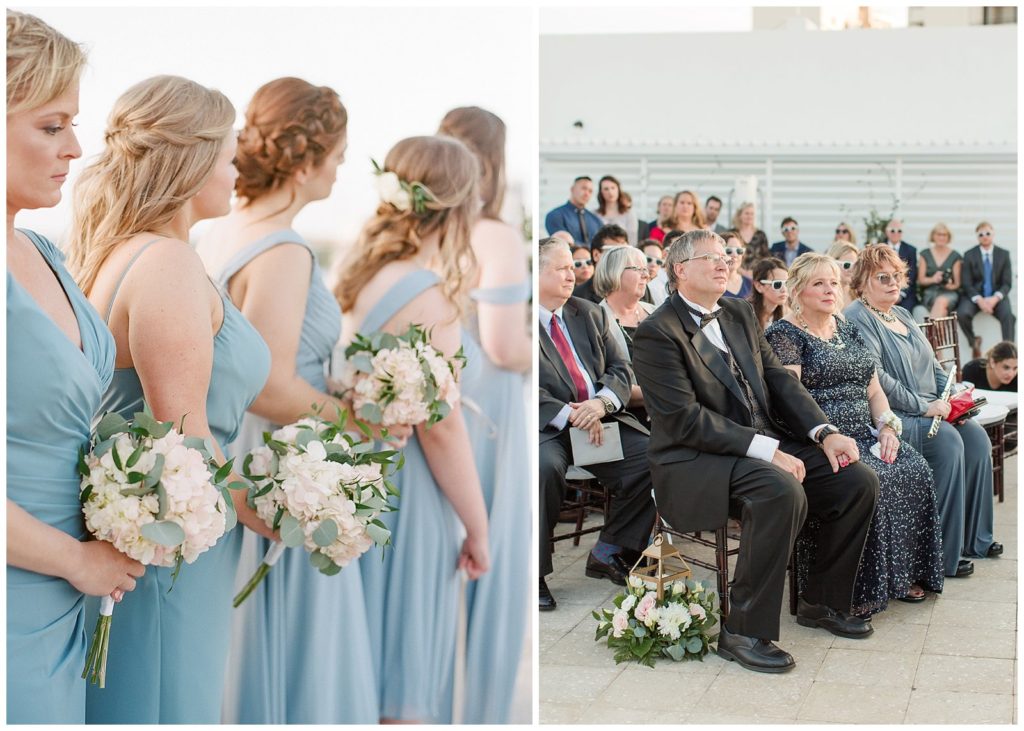 Rooftop wedding ceremony at Art Ovation Hotel in downtown Sarasota