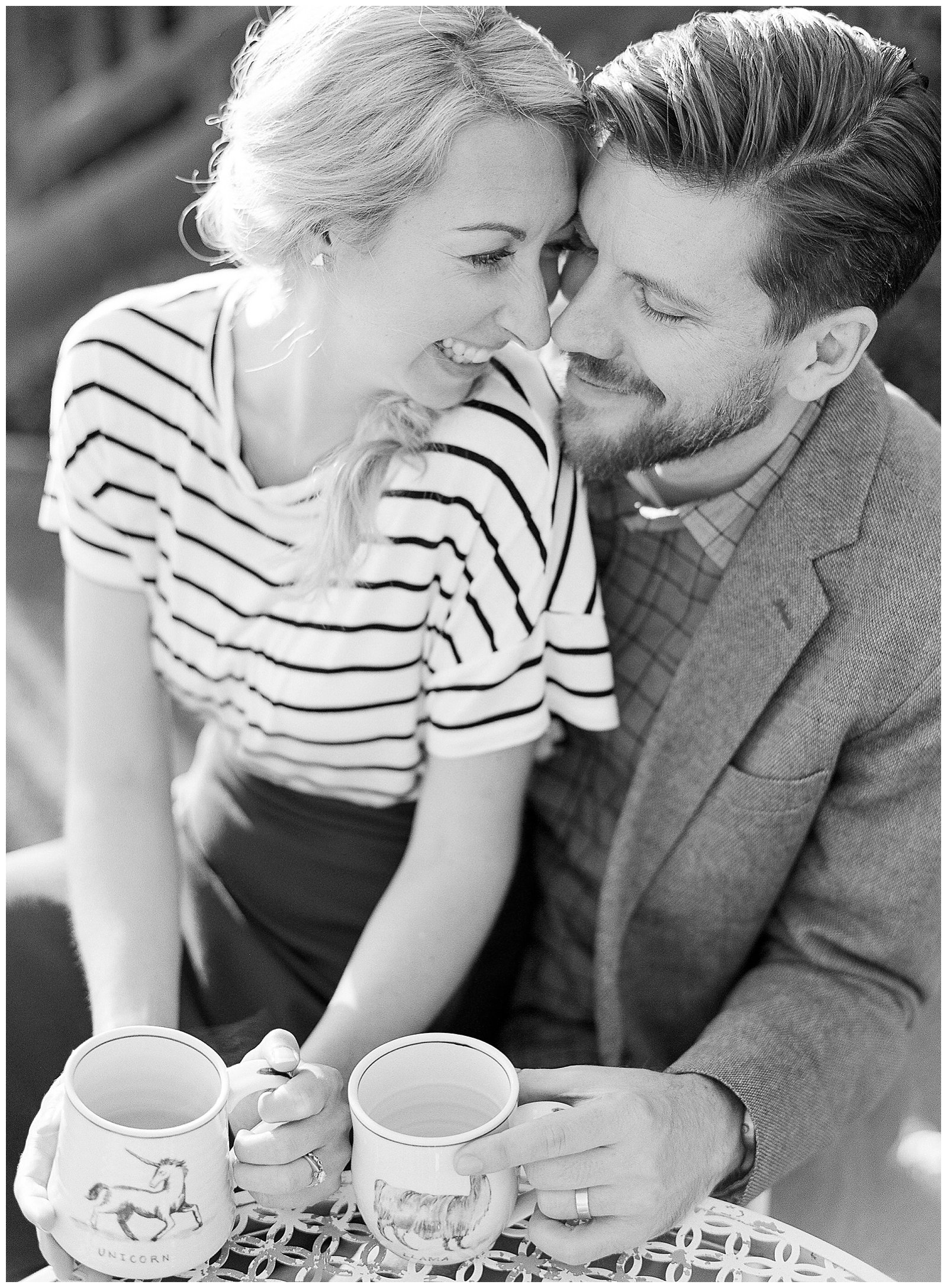 Coffee engagement photos || The Ganeys